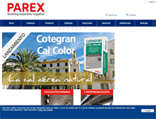 Tablet Screenshot of parex.es